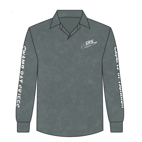Swamp Rat Skiffs Grey Fishing Shirt - Image 3