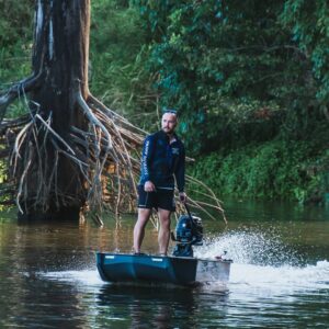 Swamp Rat Skiffs Black & Blue Fishing Shirt